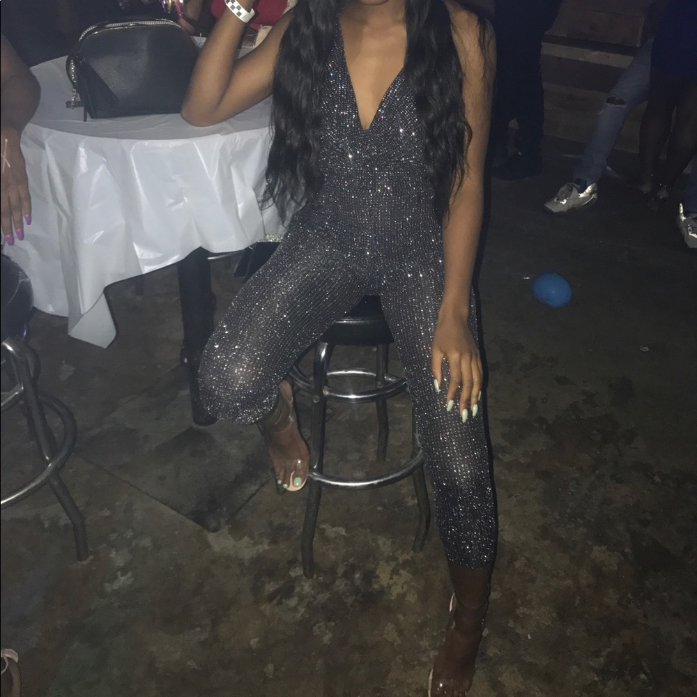 Fashion Nova Sparkly Jumpsuit